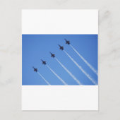 Carte Postale Angles bleus en vol (Devant)