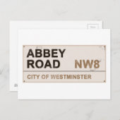 Carte Postale Angleterre d'Abbey Road (Devant / Derrière)