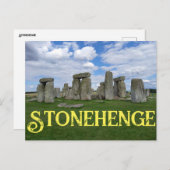 Carte Postale Angleterre de Stonehenge (Devant / Derrière)