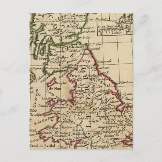 Carte Postale Angleterre, Ecosse, Irlande (Devant)