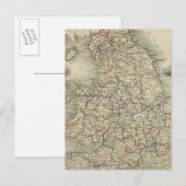 Carte Postale Angleterre et Pays de Galles (Devant / Derrière)