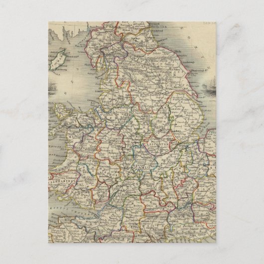 Carte Postale Angleterre et Pays de Galles (Devant)