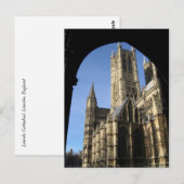Carte Postale Angleterre Lincoln Cathedral Travel (Devant / Derrière)