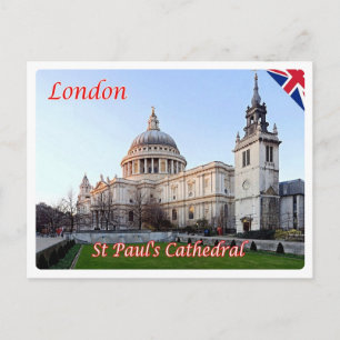 Carte Postale Angleterre - Londres - Cathédrale Saint-Paul -
