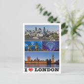 Carte Postale Angleterre - Londres - I Love - (Debout devant)