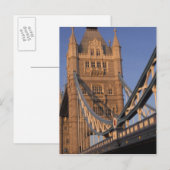 Carte Postale Angleterre, Londres, le Tower Bridge (Devant / Derrière)