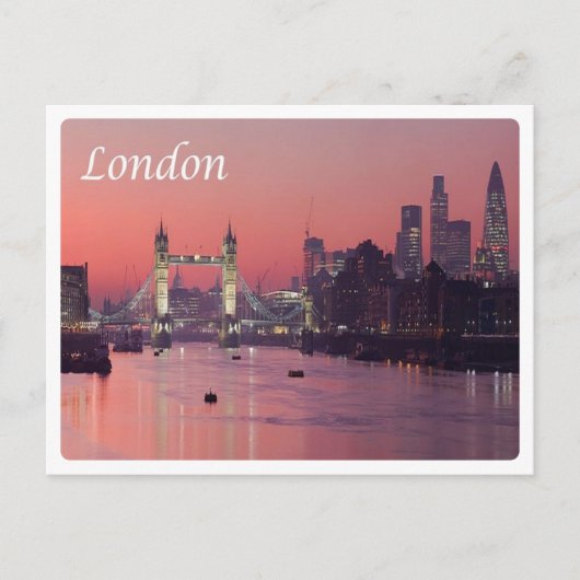 Carte Postale Angleterre - Londres - Rivière Thames - (Devant)