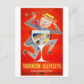 Carte Postale Angleterre Thornton Cleveleys restauré Poster vint (Devant)