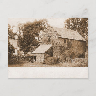 Carte Postale Angleterre vintage, Hawkeshead, le Hall avant 1904