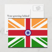 Carte Postale Anglo Indian Indentity, Inde (Devant / Derrière)