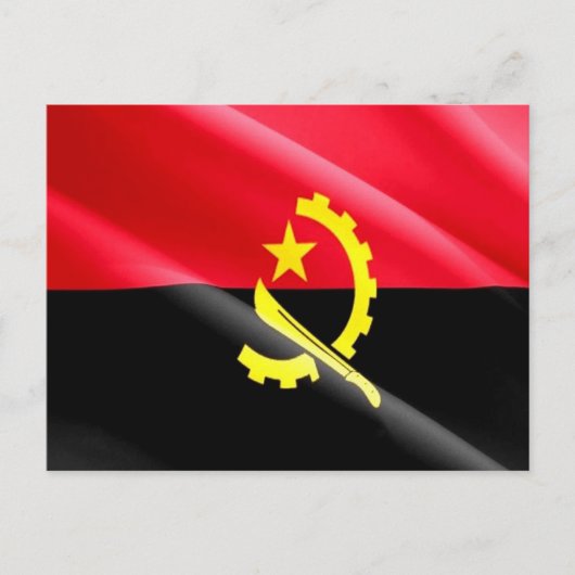 Carte Postale Angola - Drapeau angolais - (Devant)