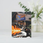 Carte Postale Angry fire breathing MN Loon Protest (Debout devant)