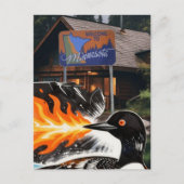 Carte Postale Angry fire breathing MN Loon Protest (Devant)