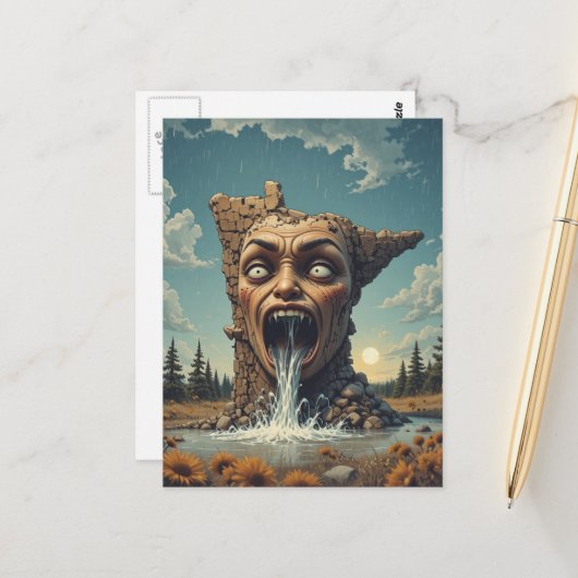 Carte Postale Angry Minnesota Boundary Waters (Devant/Arrière en situation)