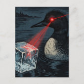 Carte Postale Angry Minnesota Loon Melting Ice Cube (Devant)