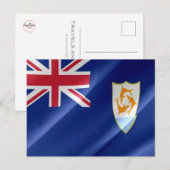 Carte Postale Anguilla - Drapeau - (Devant / Derrière)
