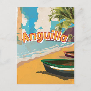 Carte Postale Anguilla vacances Vintages Poster
