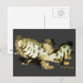 Carte Postale Anguille de flocon de neige (Devant / Derrière)