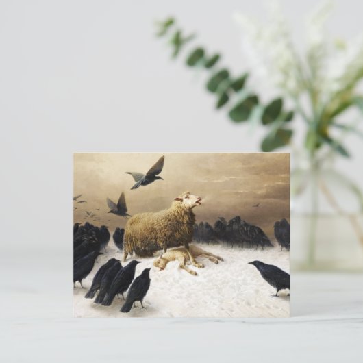 Carte Postale Anguish par August Friedrich Albrecht Schenck (Debout devant)