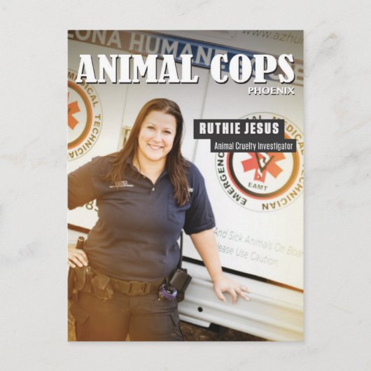 Carte Postale Animal Cops Phoenix : Ruthie Post Card (Devant)