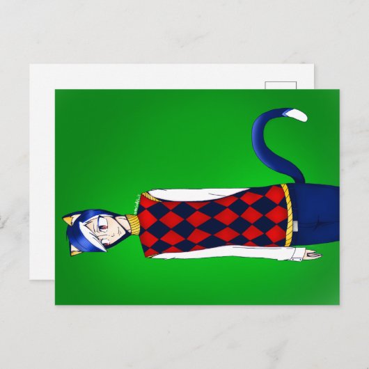 Carte postale Animal Crossing Humanized Rover (Devant / Derrière)