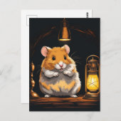 Carte Postale Animal de Hamster cosy (Devant / Derrière)