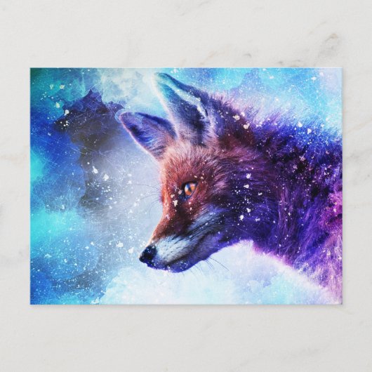 Carte Postale Animal magique Fox Spirit (Devant)