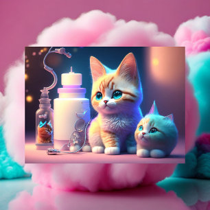 Carte Postale Animal mignon, Post-croisement