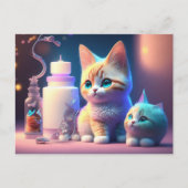 Carte Postale Animal mignon, Post-croisement (Devant)