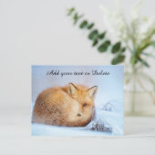 Carte Postale *~* Animal Red Fox Ap18 Personnaliser de la faune  (Debout devant)