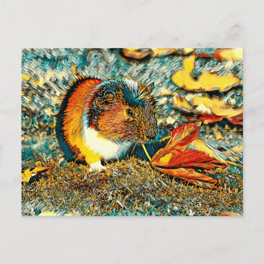 Carte Postale AnimalArt_CochonDInde_001 (Devant)