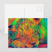 Carte Postale AnimalColor_Lion_002 (Devant / Derrière)