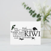 Carte postale animale néo-zélandaise (Debout devant)