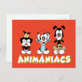 Carte Postale Animaniacs | Warner Siblings "No Evil" Graphic (Devant / Derrière)