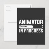 Carte Postale Animateur en cours d'étude (Devant / Derrière)