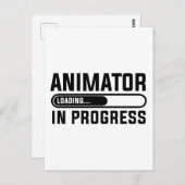 Carte Postale Animateur en cours d'étude (Devant / Derrière)