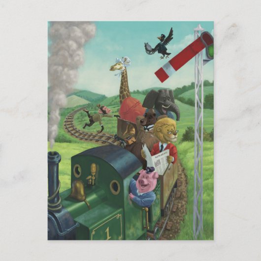Carte Postale animateurs en train (Devant)