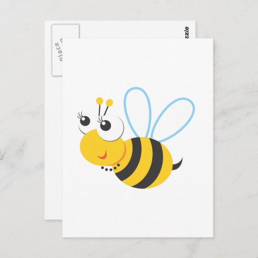 Carte Postale Animaux - Abeille (Devant / Derrière)