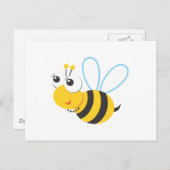 Carte Postale Animaux - Abeille (Devant / Derrière)