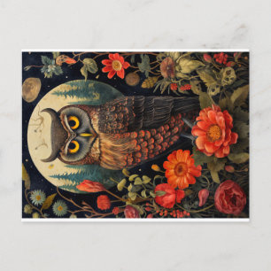 Carte Postale Animaux botaniques gothiques