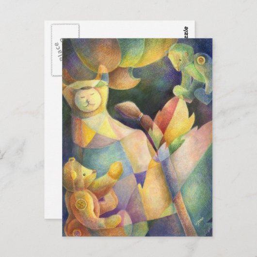 Carte Postale Animaux courbés (Devant / Derrière)