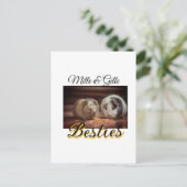 Carte Postale Animaux de compagnie amis besties ajouter nom anim (Debout devant)
