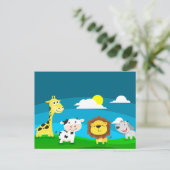 Carte Postale Animaux de dessin animé (Debout devant)