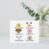 Carte Postale Animaux de ferme sons (Debout devant)