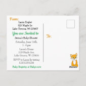 Carte Postale Animaux forestiers Baby shower des créatures fores (Dos)