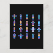 Carte Postale Animaux haïdas Pride autochtone canadienne (Devant)