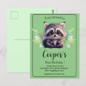 Carte Postale Animaux mignons de la forêt de ronds-points amis  (Devant / Derrière)