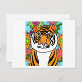Carte Postale Animaux sauvages de Patty Tiger (Devant / Derrière)