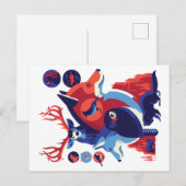 Carte Postale Animaux Sauvages V.06 (Devant / Derrière)