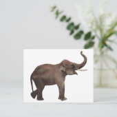 Carte Postale Animaux sauvages vintages, Eléphants asiatiques de (Debout devant)